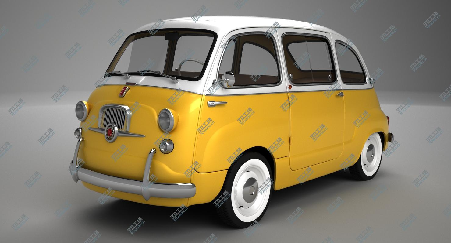 images/goods_img/202105073/Fiat 600 Multipla 1957 COLLECTION 3D model/3.jpg